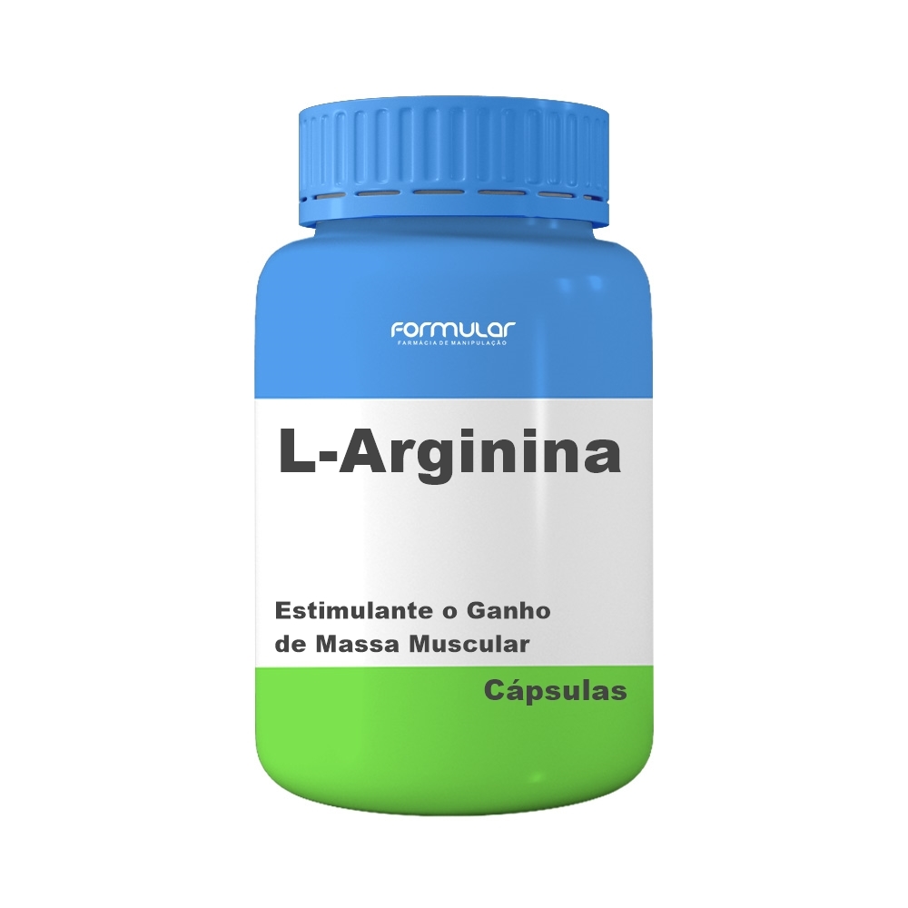Arginina Cloridrato 1000Mg(1G) - 60 Cápsulas- L-Arginina