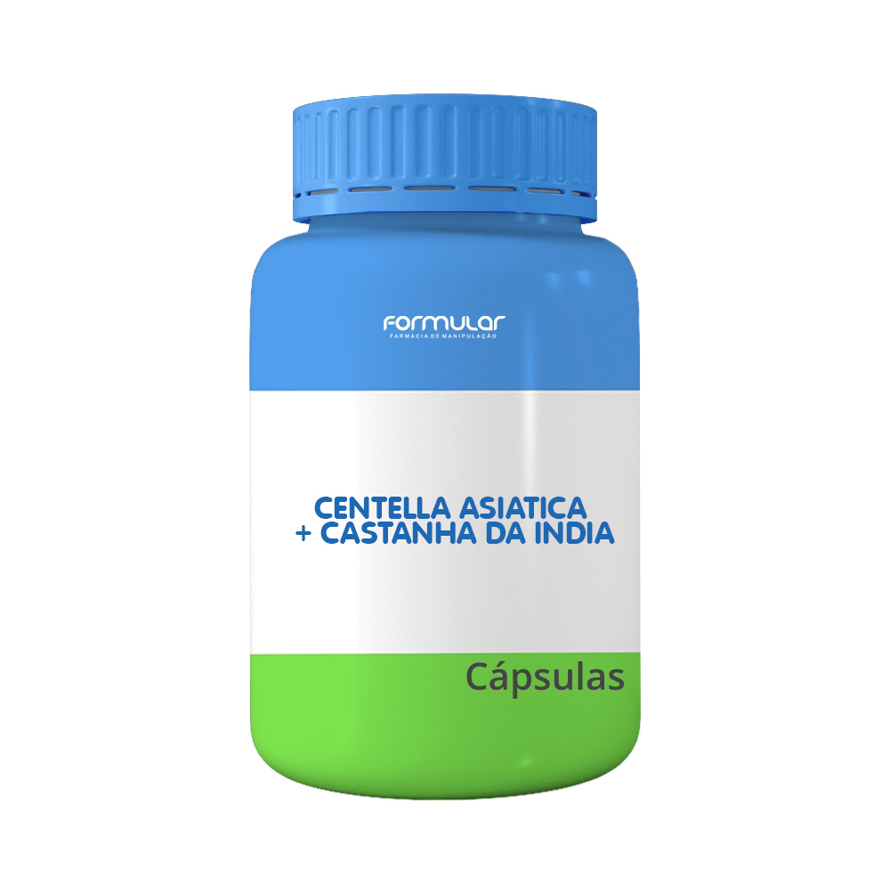 Centella Asiatica 150Mg + Castanha Da India 150Mg 30 Capsulas