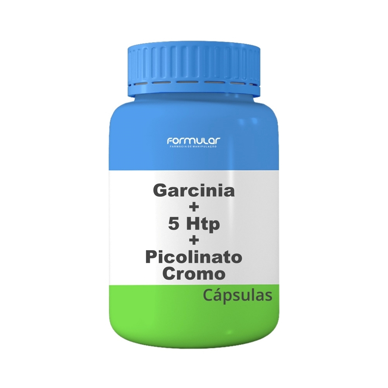 Garcinia 250Mg + 5 Htp 40Mg + Picolinato Cromo 100Mcg -120 Cápsulas