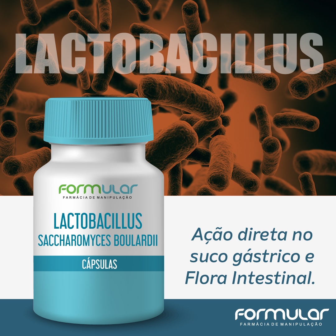 Lactobacillus Saccharomyces Boulardii 8 bilhões - Cápsulas