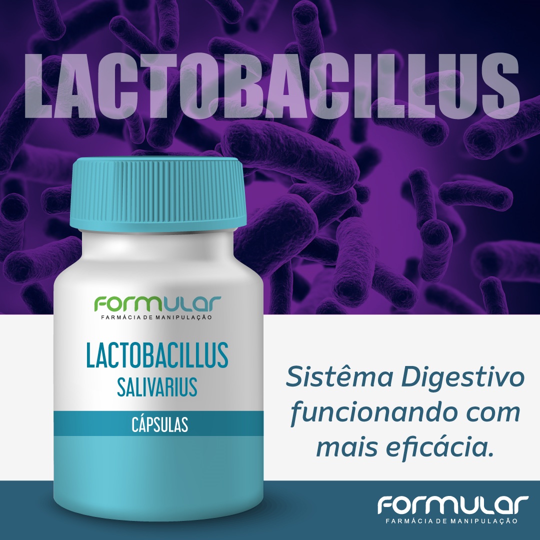 Lactobacillus salivarius 3 Bilhões - Aumenta a imunidade