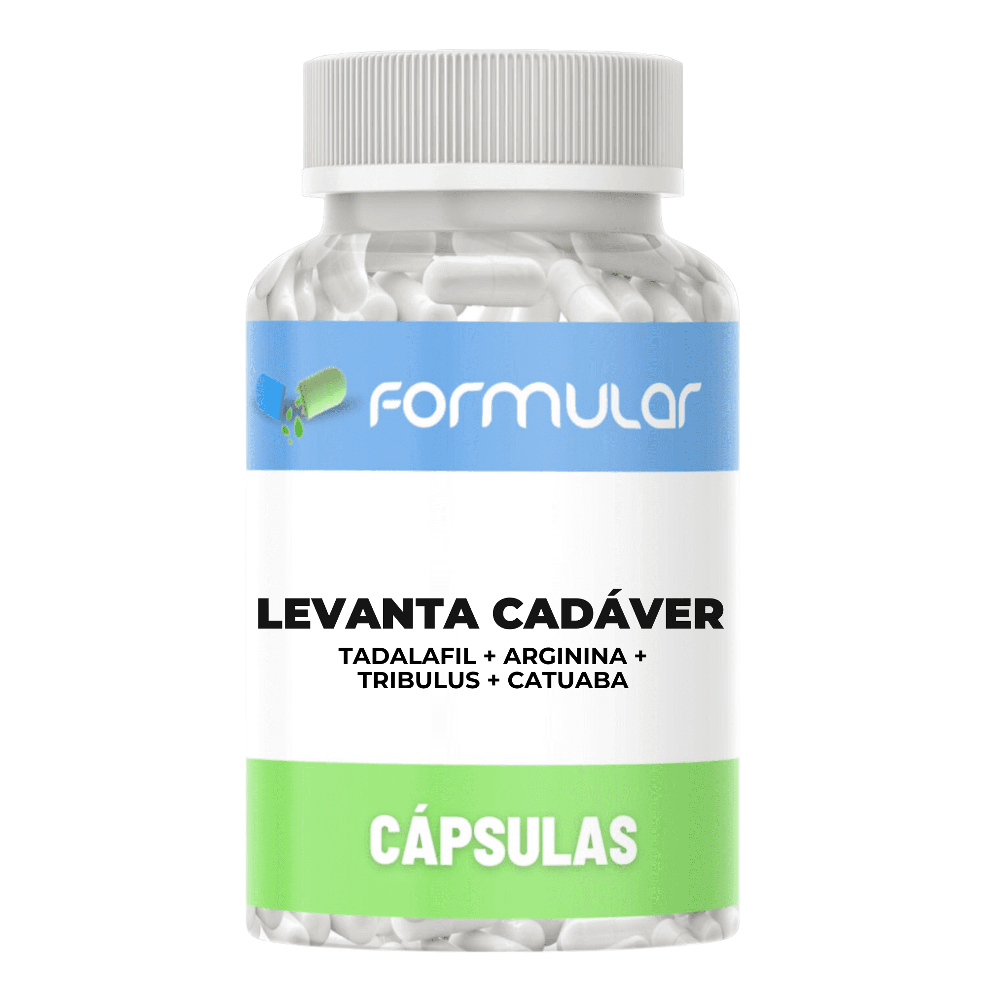 Levanta Cadáver - Cápsulas - Tadalafil + Arginina + Tribulus + Catuaba