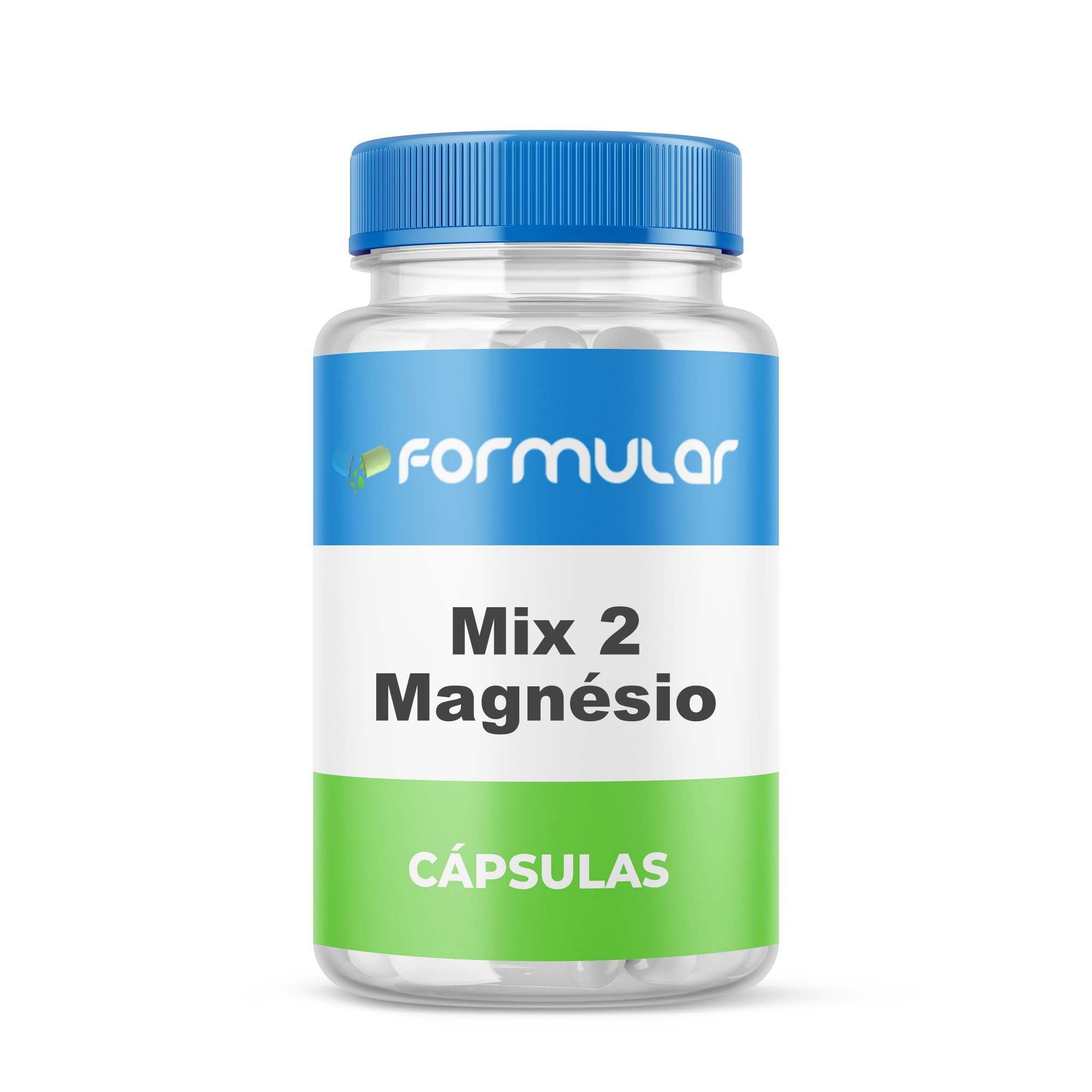 Mix 2 Magnésio - Super Cerebral - 60 Cápsulas  (Treonato + Taurato)