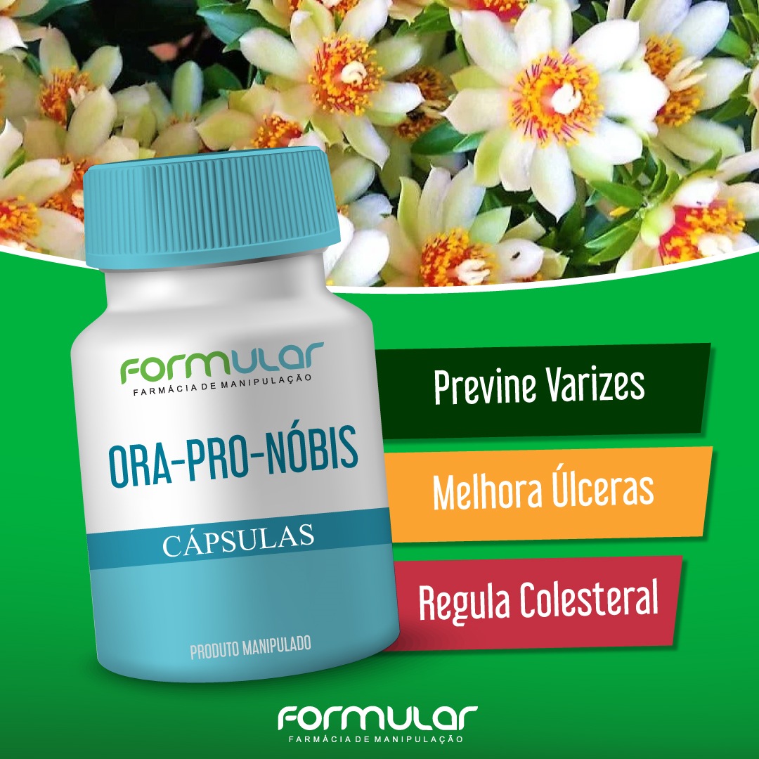 Ora Pro-Nóbis  450 mg - Capsulas (Pereskia Aculeata)