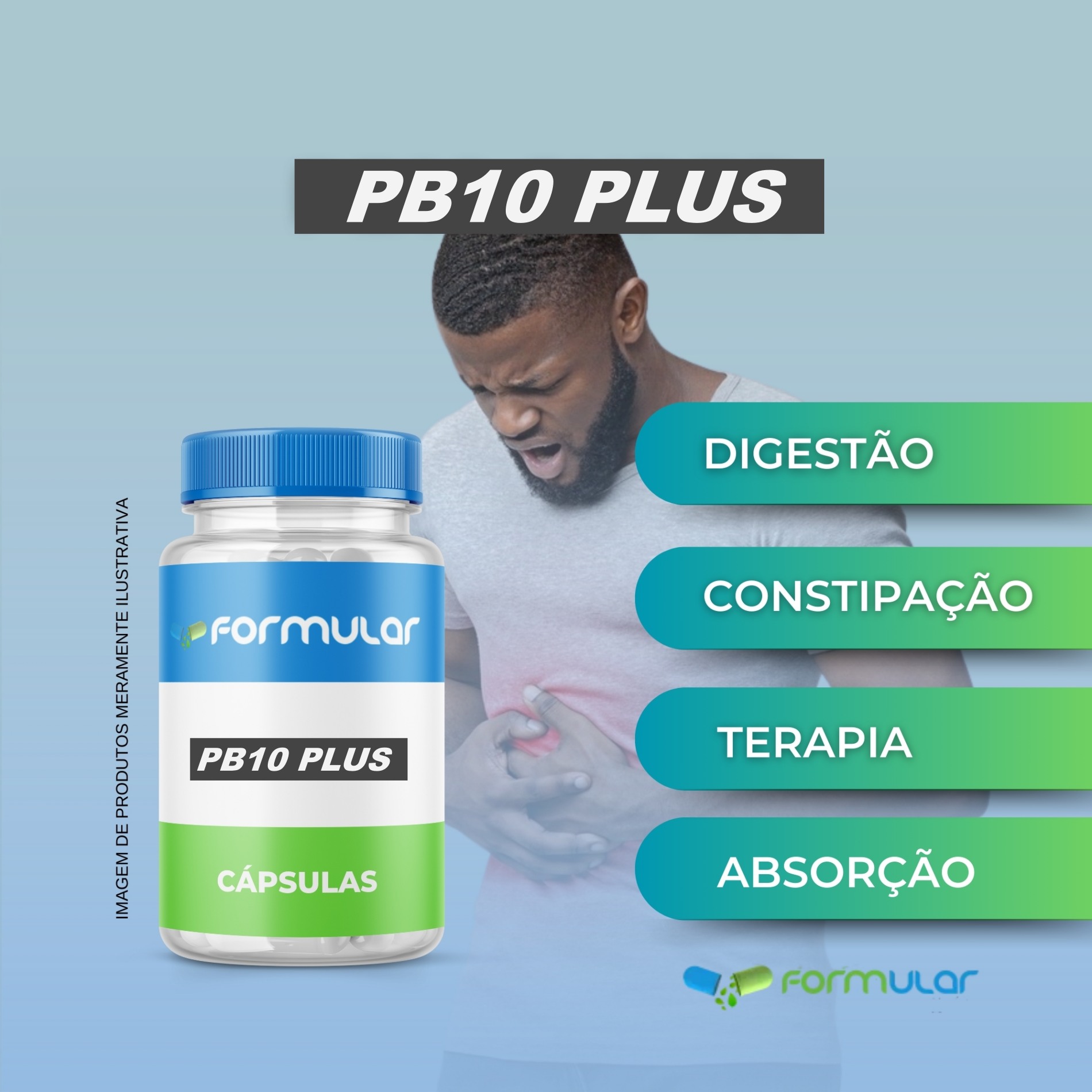 PB10 Plus - 10 Bilhões de Probióticos Vivos