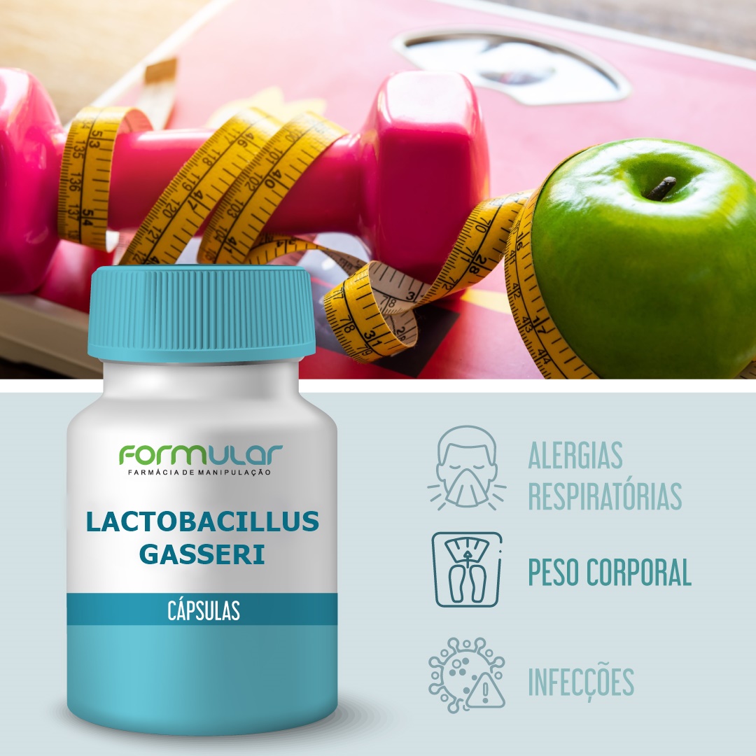 Probióticos Gasseri 1 Bilhão - Cápsulas Lactobacillus
