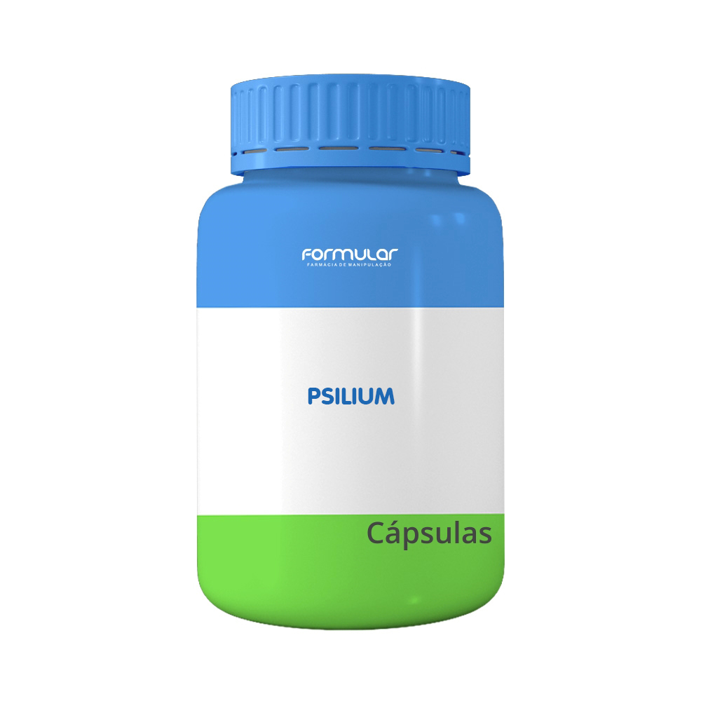 Psilium 500Mg - 60 Capsulas - Auxilia no controle do colesterol e no emagrecimento