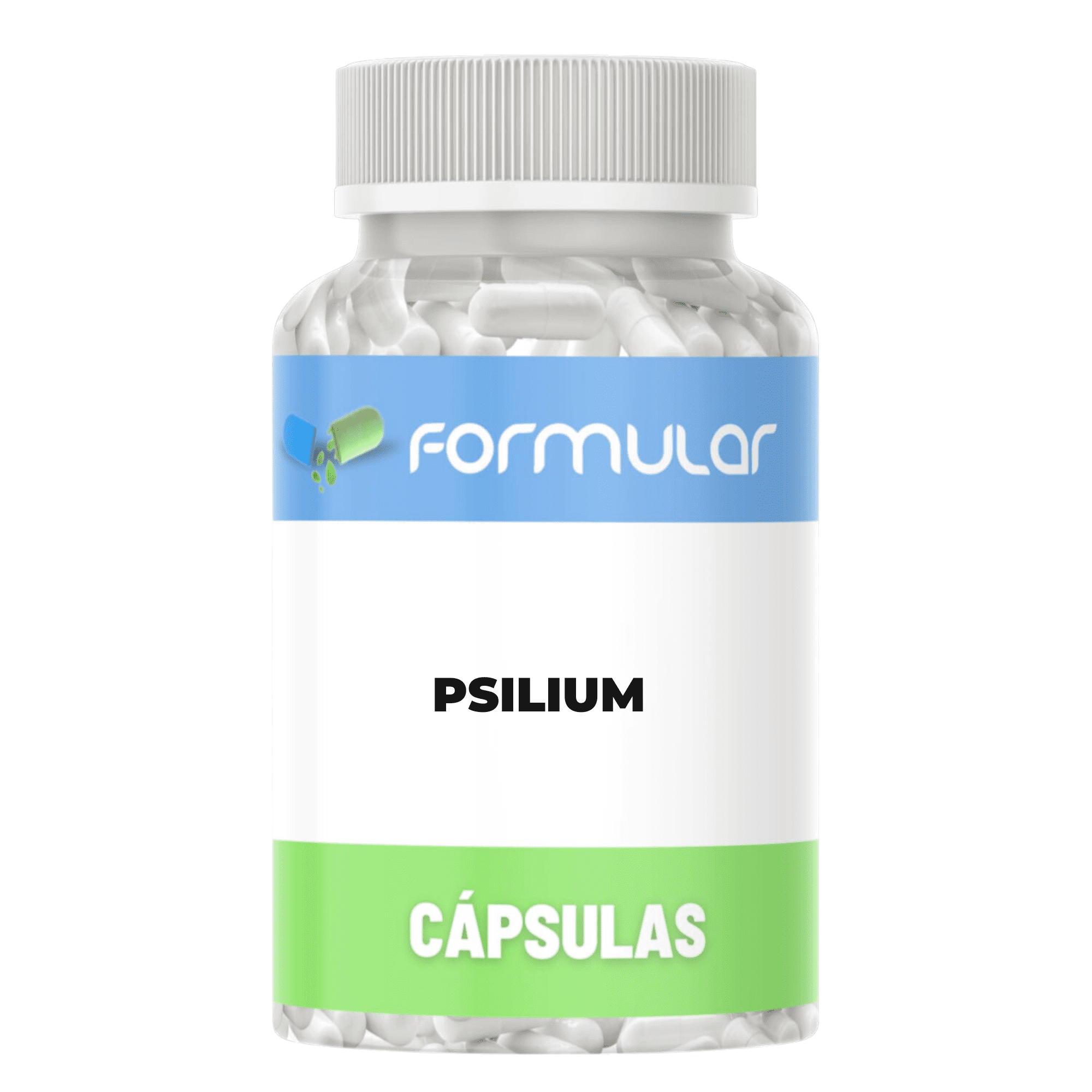 Psilium 500Mg - 60 Capsulas - Auxilia no controle do colesterol e no emagrecimento