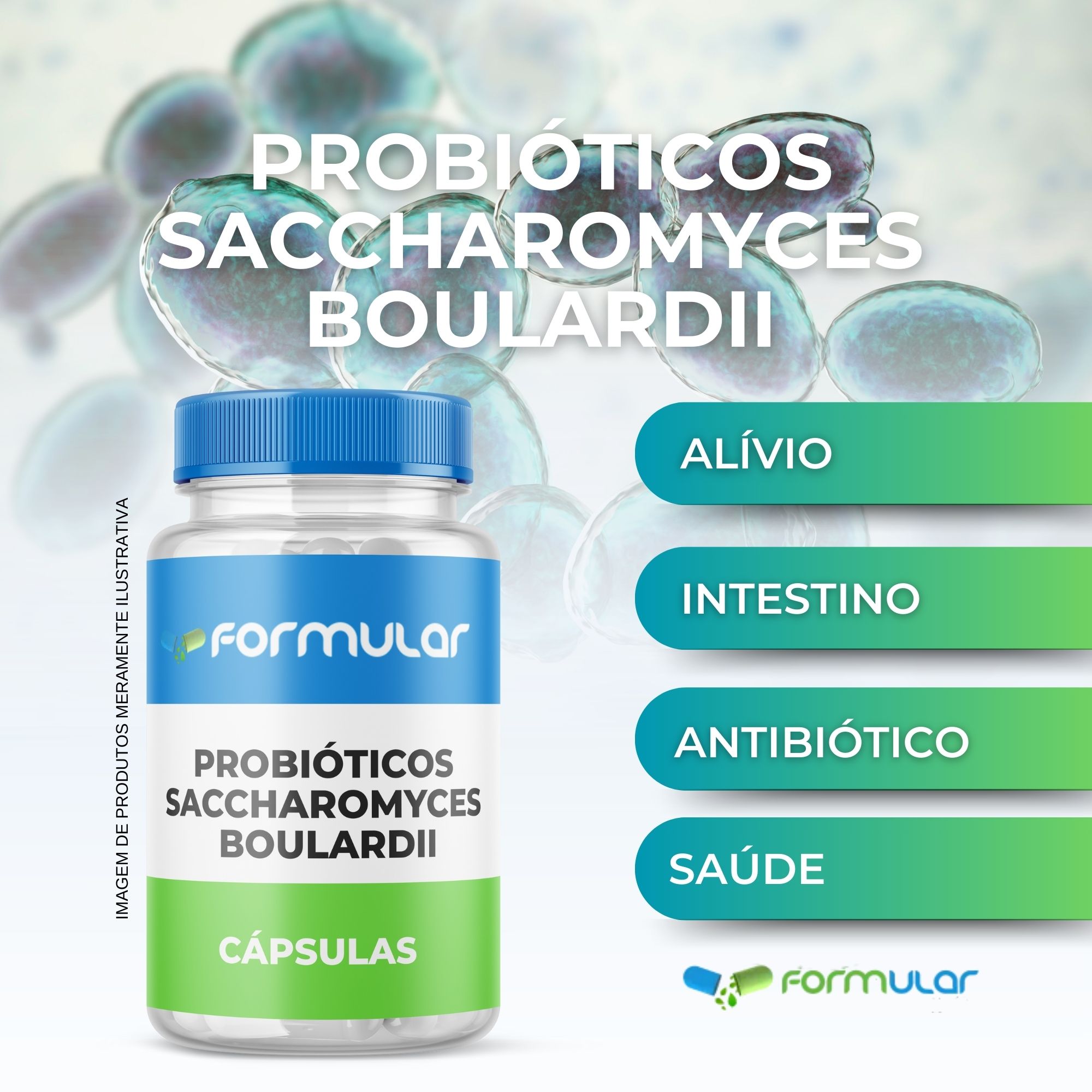 Saccharomyces Boulardii 200 mg - 30 capsulas