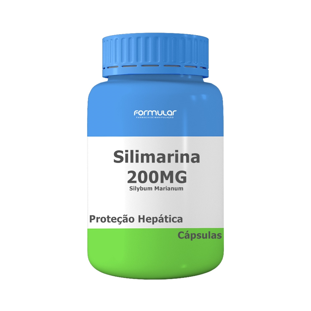Silimarina, Silybum Marianum,  - 200Mg - Cápsulas - Proteção Hepática