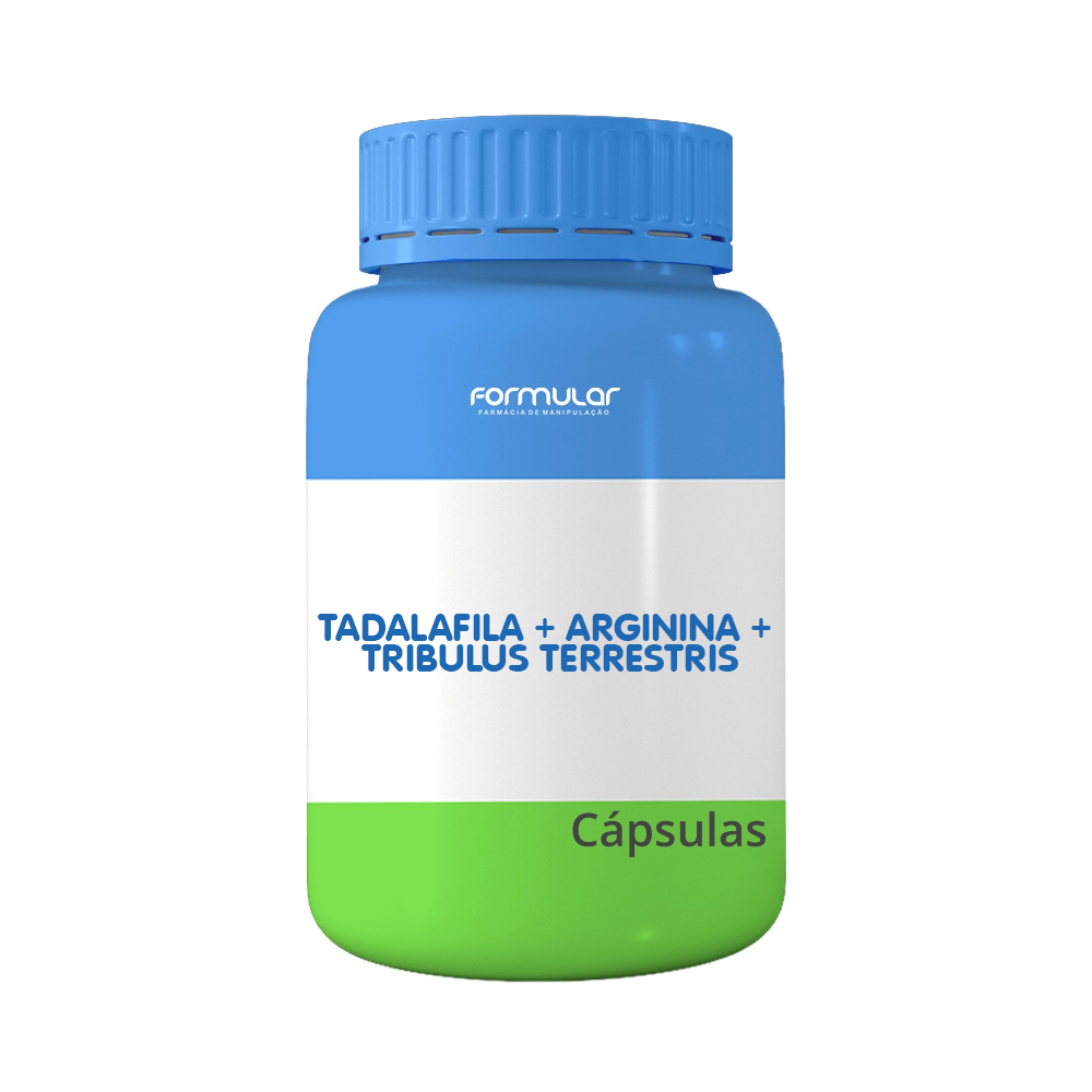 Tadalafila + Arginina + Tribulus Terrestris - 60 Cápsulas