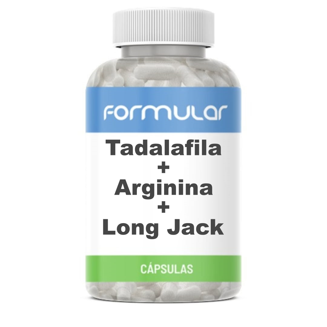 Tadalafila + Arginina + Long Jack - 60 Cápsulas