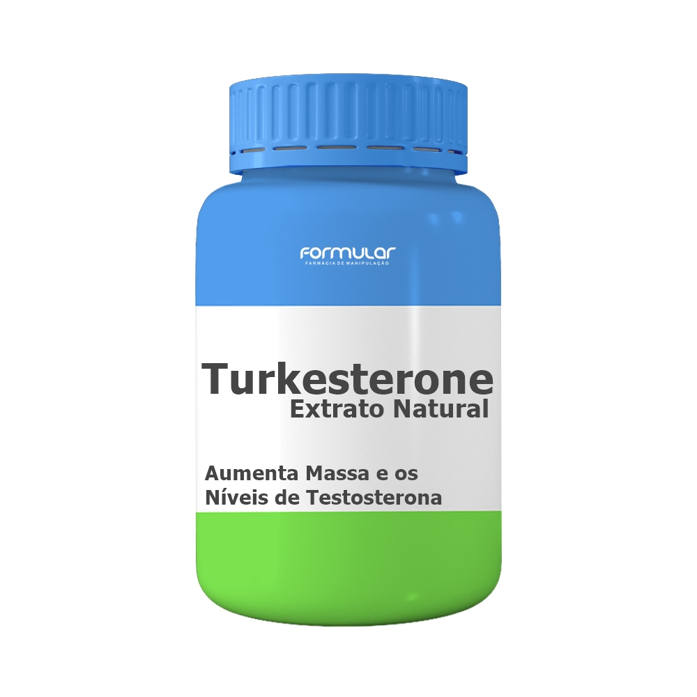Turkesterone Max Plus 750mg - Cápsulas - Legítimo Extrato Natural (rico em saponinas)