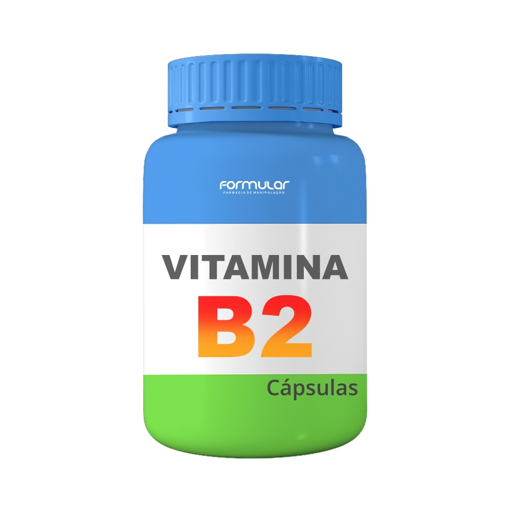 Vitamina B2 200mg (riboflavina) - Cápsulas  Melhora o Sistema Nervoso