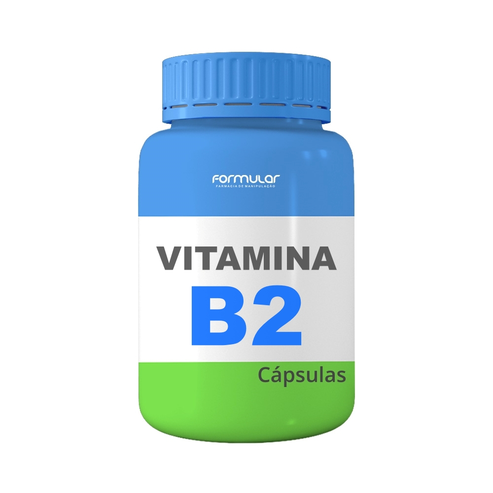 Vitamina B2 200mg (riboflavina) - Cápsulas  Melhora o Sistema Nervoso