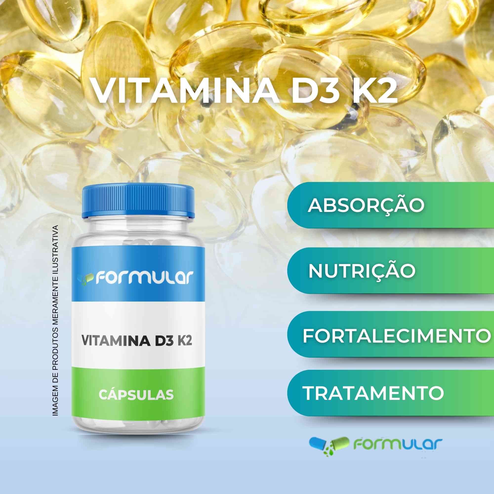 Vitamina D3 10.000Ui + Vitamina K2 200Mcg -