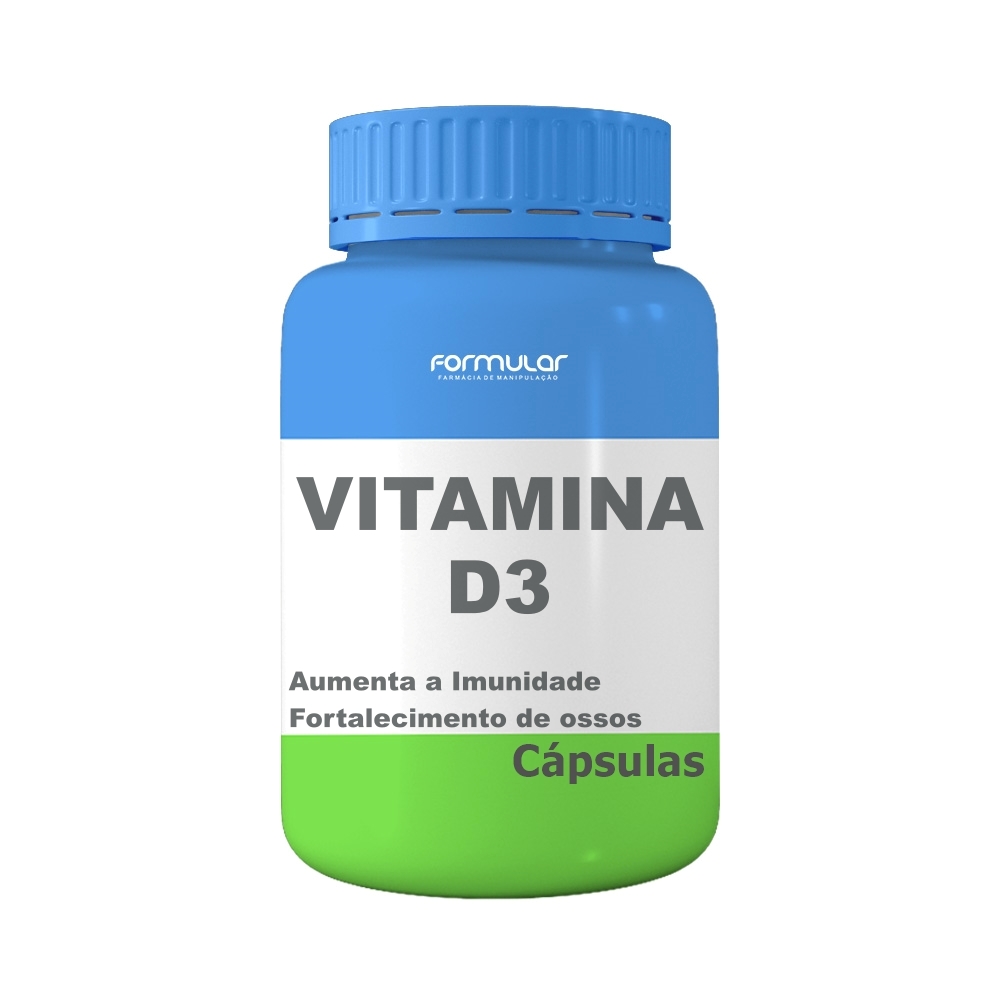 Vitamina D3 - 30.000Ui - Cápsulas - Aumenta a Imunidade