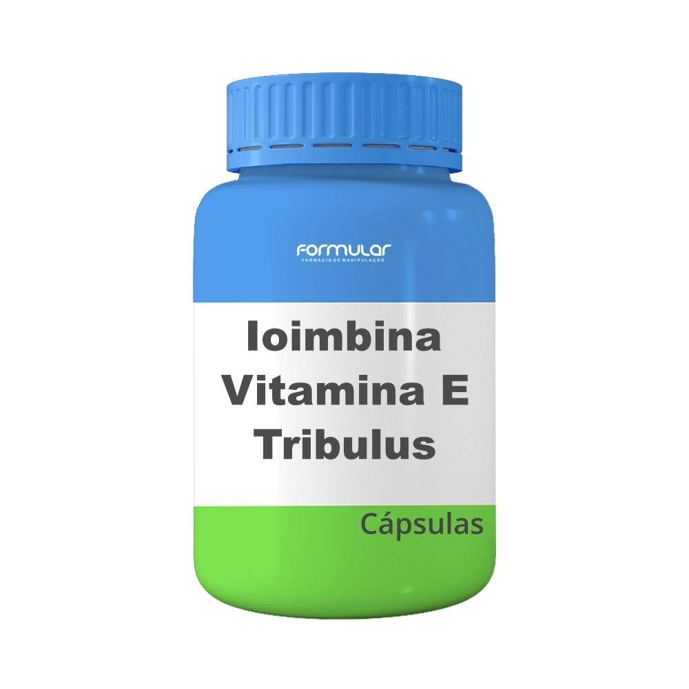 Vitamina E 200Ui + Ioimbina 5Mg + Tribulus 200Mg - Cápsulas