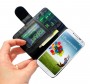 Capa Carteira Galaxy S4 I9500 Couro Pu Samsung Black Clip Br