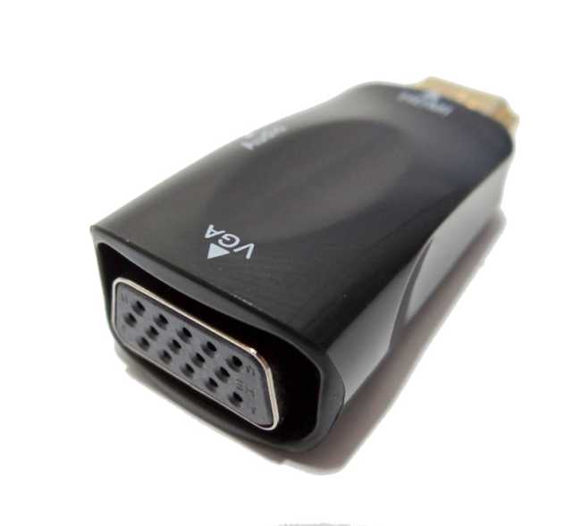 Mini Conversor Vga em HDMI Audio Full HD 1080 Adaptador Jack - HARDFAST INFORMÁTICA