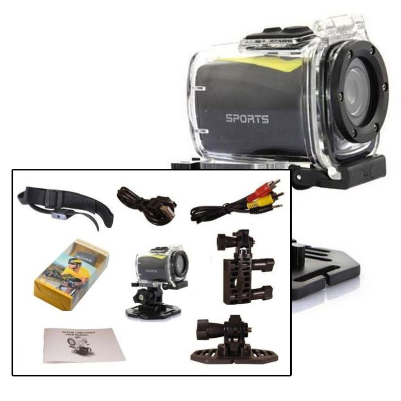Mini Camera Sport Cam Hd 720p Bike Moto Capacete Prova Agua T182 Video Foto Audio - HARDFAST INFORMÁTICA