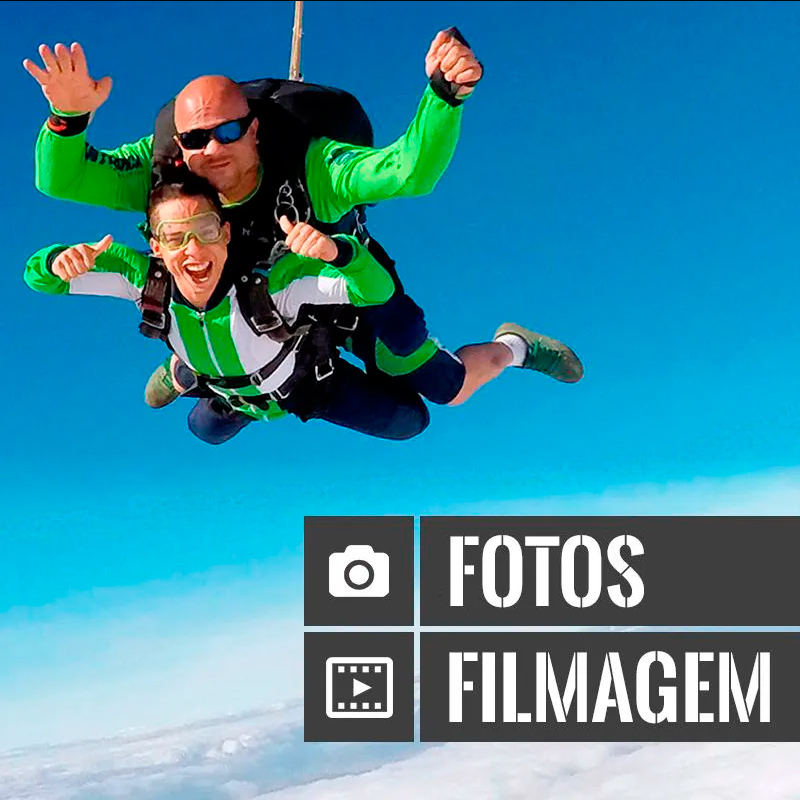 Salto Duplo com Filmagem + Fotos  - SkyRadical Paraquedismo