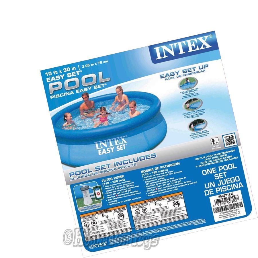 Piscina Intex Easy Set  3853 litros + Filtro 110V