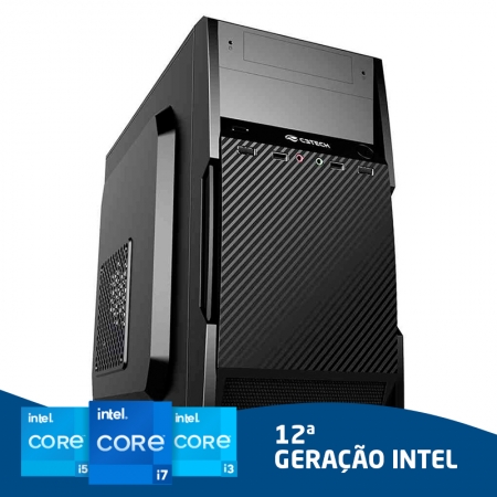 Computador Home Office Intel Core i5 12ª Geração 12400, 8GB DDR4, SSD NVMe 240GB, Gabinete ATX