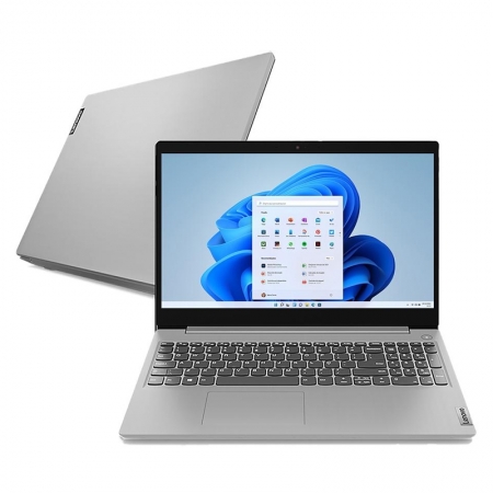 Notebook Ultrafino Lenovo Ideapad 3i Intel Core i7 10ªG, 20GB, SSD 256GB NVMe, Placa de vídeo 2GB, 15.6