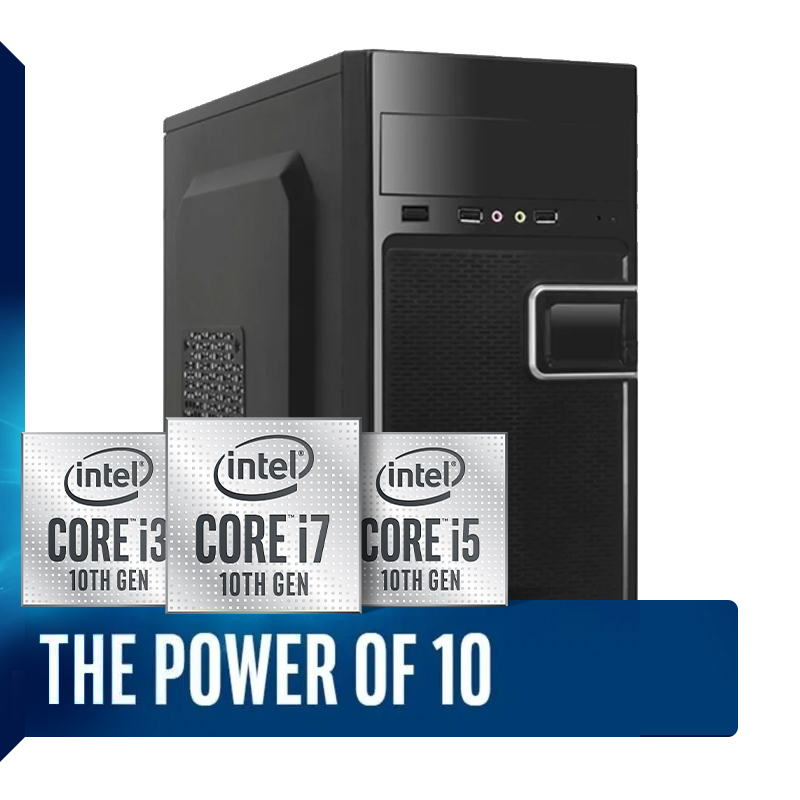 Computador Home Office Intel Core i5 10ª Geração 10400, SSD 120GB, 4GB DDR4, Gabinete ATX