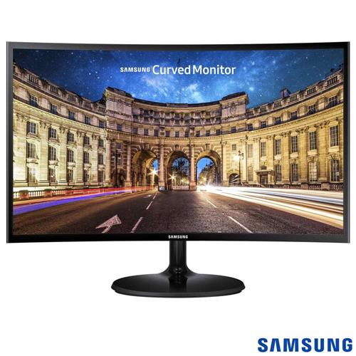 Monitor Gamer Curvo 24" Samsung - Tela curva Full HD, FreeSync, HDMI  - LC24F390