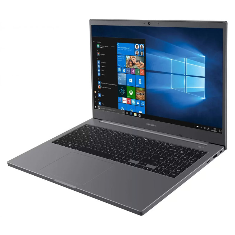 Notebook Samsung Book Intel Dual Core, 4GB, HD 500GB, Tela Full HD 15.6" - NP550XDZ Cinza Chumbo