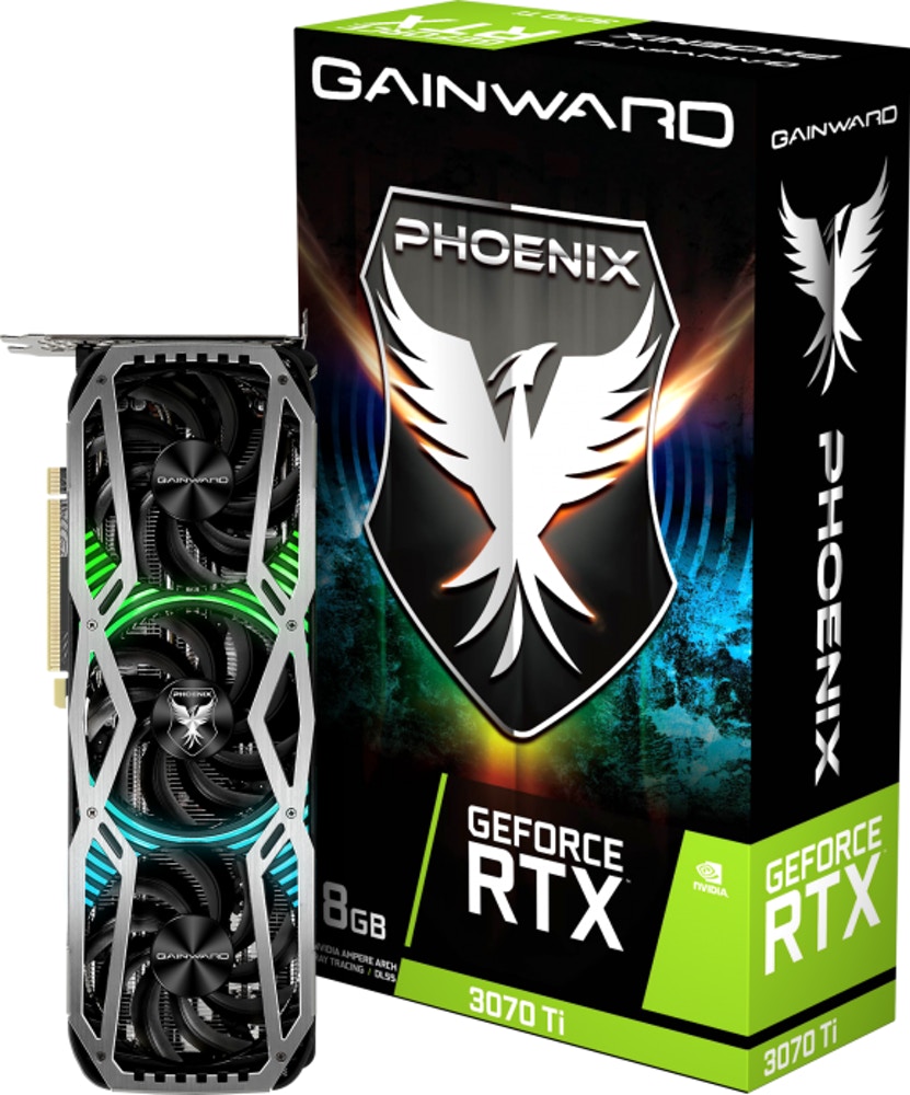 Placa de Vídeo GeForce RTX 3070Ti 8GB Phoenix G6X 256BITS Gainward NED307T019P2-1046X