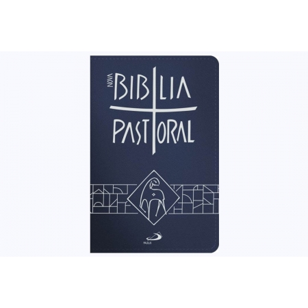 Biblia Sagrada Nova Edição Pastoral Bolso Ziper Azul