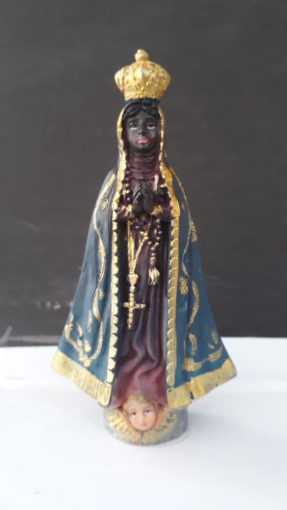 ID481 - Nossa Senhora Aparecida 11cm Resina  - VindVedShop - Distribuidora Catolica