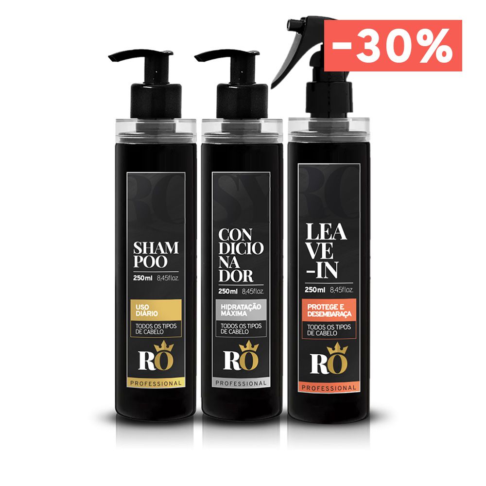 CÓPIA - Combo Shampoo + Condicionador + Leave-in RO