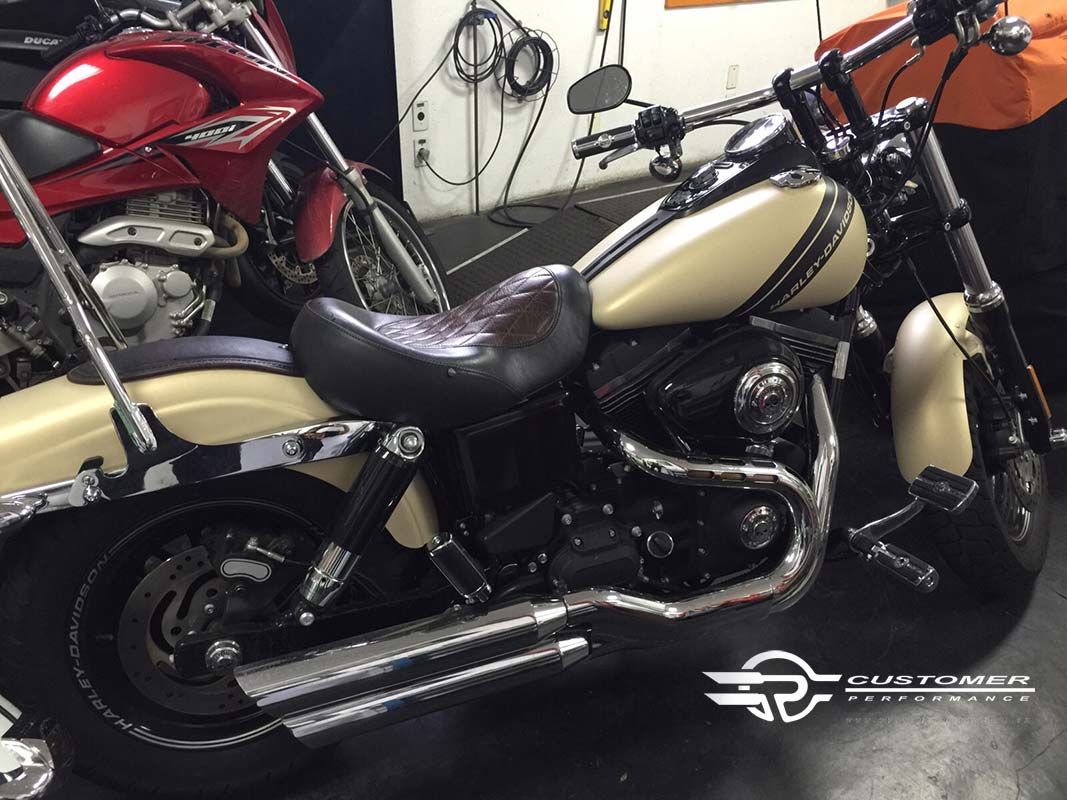 Ponteira Harley Davidson Dyna Fat Bob 3" corte Baixo - Customer