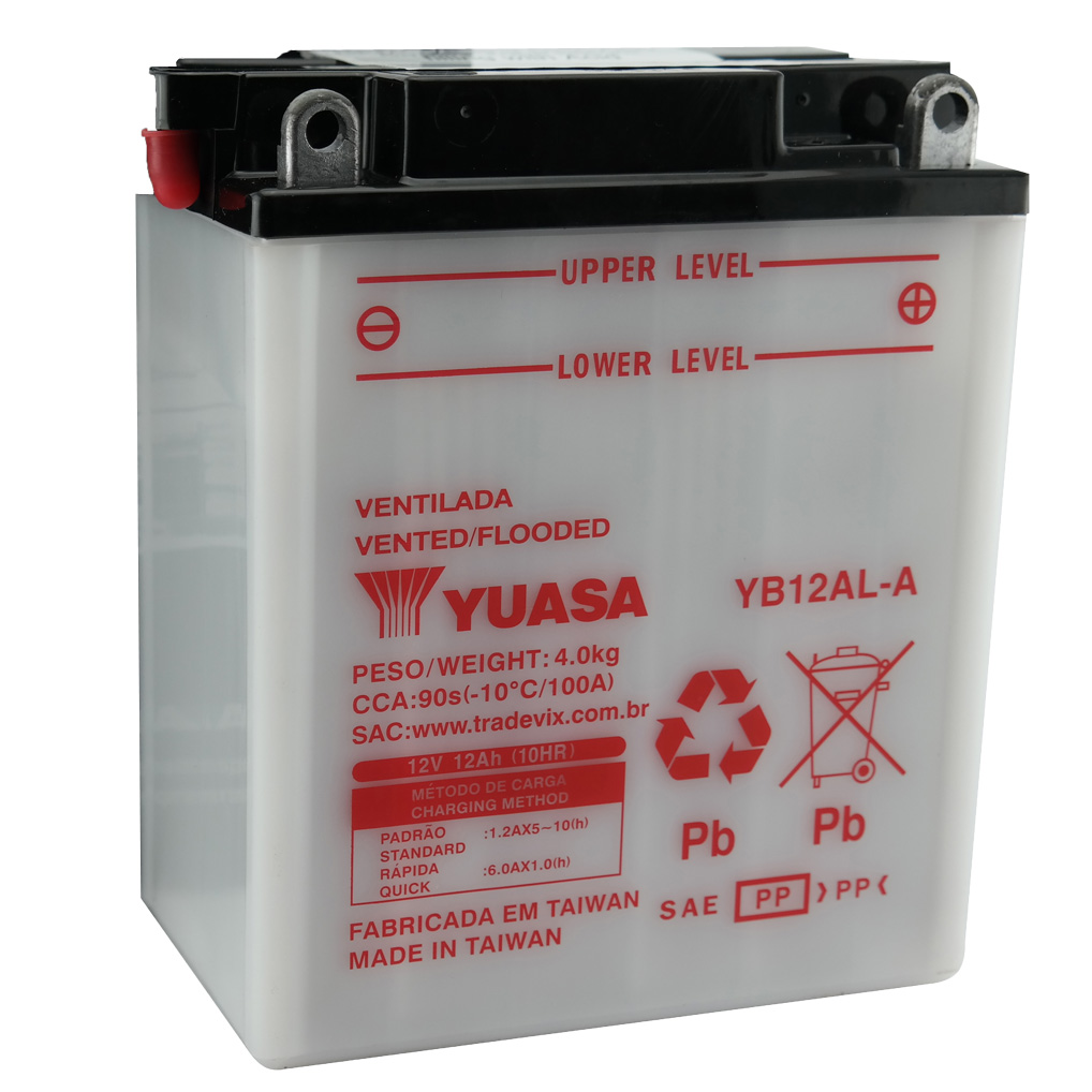 Bateria Yuasa YB12AL-A Tenere 600 / Vulcan 500 / Virago 535 ANO 87/99 / BMW G650 GS