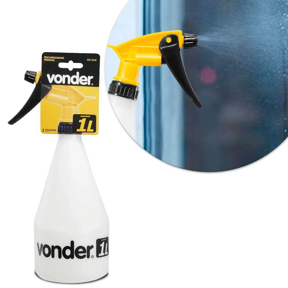 Pulverizador Borrifador Spray Manual para Jardim Limpeza 1l Vonder