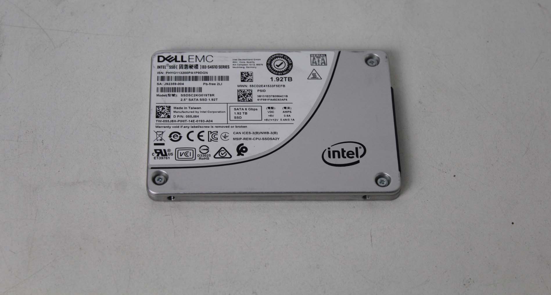 HD SSD DELL 1.92TB PARA SERVIDORES D3-S6410 Series / SSDSC2KG019T8R 2.5"