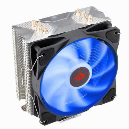 Cooler P/ Processador Redragon Tyr LED Azul 120mm AMD Intel CC-9104B - PC FLORIPA