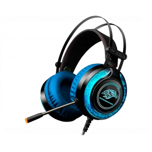 Headset Gamer ARS930 Gaming Master K-Mex Preto e Azul LED