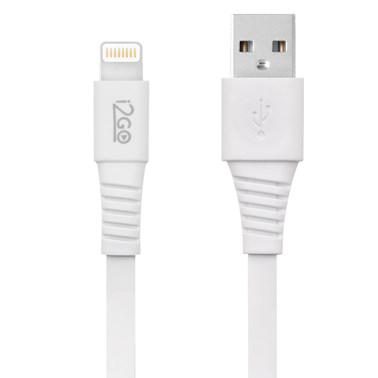 Cabo Lightning USB 1,2mts 2,4A PVC Flexível Flat i2GO i2GCBL074 - PC FLORIPA