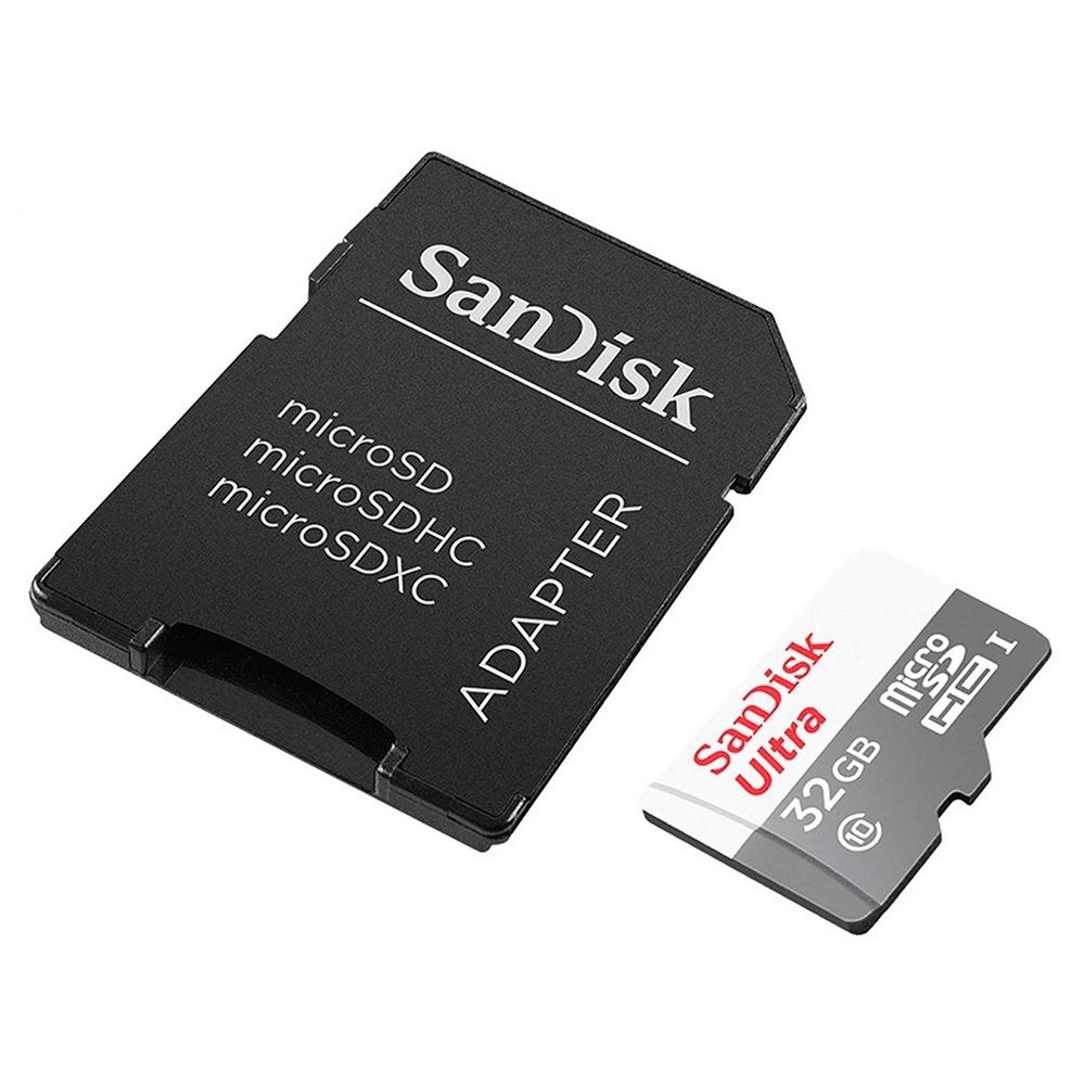 Cartão de Memória SanDisk Ultra MicroSD 32GB Classe 10 SDSQUNR-032G-GN3MA - PC FLORIPA