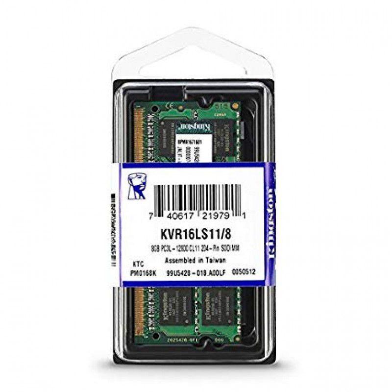 Memória RAM Kingston 8GB DDR3 1600MHz SODIMM KVR16S11-8 - PC FLORIPA