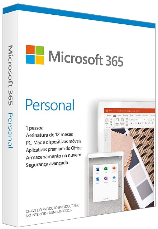 Microsoft Personal 365 12 meses - 1 pessoa QQ2-01017 - PC FLORIPA