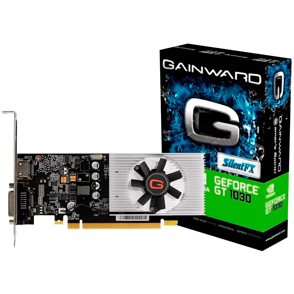 Placa de Vídeo Gainward GeForce GT 1030 2GB DDR4 64 Bits NEC103000646-1082F - PC FLORIPA