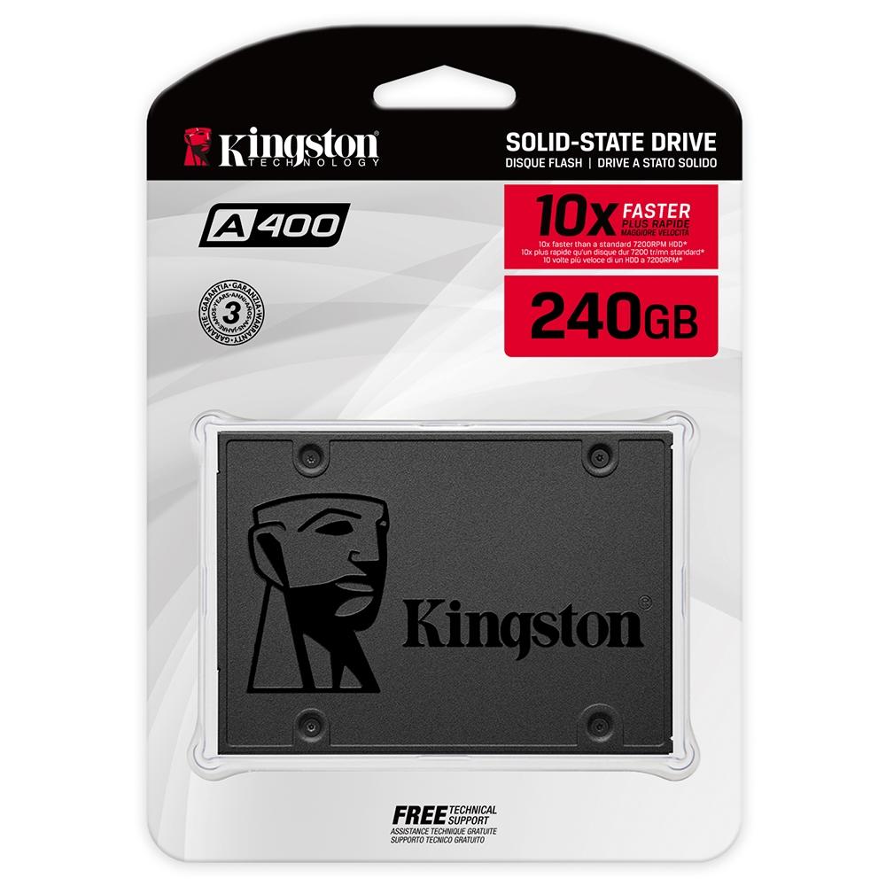 SSD Kingston A400 240GB SATA III SA400S37/240G - PC FLORIPA