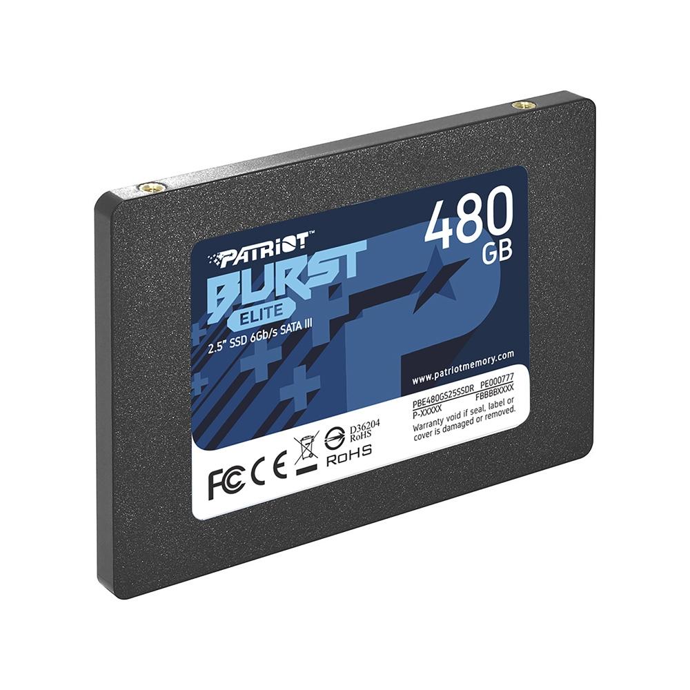 SSD Patriot Burst Elite 480GB SATA III PBE480GS25SSDR - PC FLORIPA