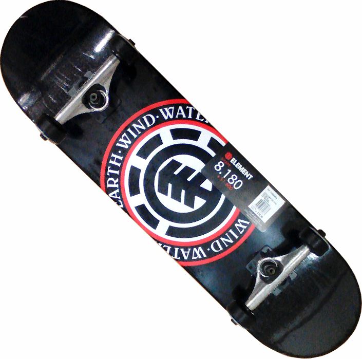 Skate Element Montado Completo Profissional Seal Crail Moska Black